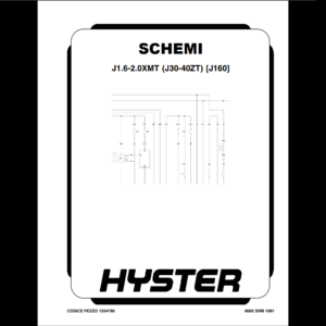 HYSTER J1.6-2.0 XMT(J30-40ZT) Sistema Elettrico