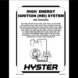 HYSTER S30-120E-H12.00XL HIGH ENERGY IGNITION SUSTEM (EN)