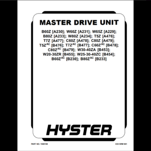 MASTER DRIVE UNIT B60Z(A230)-B80Z(B233)