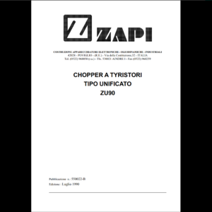CHOPPER A TYRISTORI ZAPI TIPO UNIFICATO ZU90